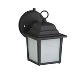1- Light Fluorescent Wall Lantern With Photocell And Frosted Glass (see Notes). Fixed Price $30.99.