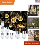 Hanging Solar Lights Outdoor, 8 Pack Decorative Cracked Glass Ball Light, Sol.... Fixed Price $32.99.