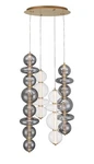 Atomo 102W 4 Led CHANDELIER-50 Inch Tall 30 Wide-gold Finish Eurofase. Fixed Price $5820.00.