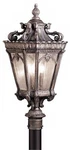 Kichler Tournai 30" High Traditional Silver Scroll Outdoor Post Light. Fixed Price $809.99.