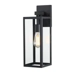 Hukoro Martin 17.5 In. 1-LIGHT Matte Black Hardwired Outdoor Wall Lantern. Fixed Price $29.95.