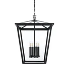 Elegant Lighting OD334H27 Oxford 20"W Outdoor Pendant - Black. Fixed Price $534.00.