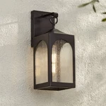 Tyne Modern Outdoor Wall Light Fixture Bronze Lantern 16 1/2" For Exterior Barn. Fixed Price $179.99.