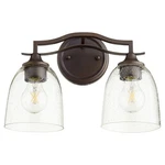 Quorum Jardin 2-LIGHT 10" Bathroom Vanity Oiled Bronze With. Fixed Price $86.00.