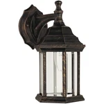 Canarm Antique Black With Gold Highlights Incandescent Type Outdoor Wall. Fixed Price $31.05.