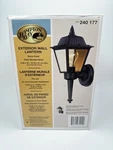 Hampton Bay Exterior Wall Light Lantern 240 177 Black Finish (DNT061324-6 AA-4). Fixed Price $23.74.