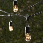 50 Ft 25 Sockets Black Outdoor 14 Gauge Edison Metro String Lights + No Bulbs. Fixed Price $51.25.