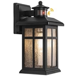 Brilvibera Motion Sensor Outdoor Wall Light Dusk Dawn Black Fixture. Fixed Price $89.99.