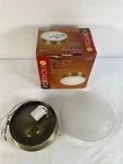Portfolio LC2491A Antique Brass Frosted Glass Shade 77394 Ceiling Light Fixture. Fixed Price $18.99.