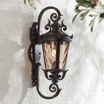 Casa Marseille Country Cottage Outdoor Wall Light Fixture Bronze Scroll 19" Barn. Fixed Price $209.99.