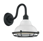 Nuvo 60/7021 - Newbridge Light 12" Gloss White & Black Outdoor Wall Sconce. Fixed Price $107.99.