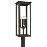 Capital Lighting Hunt Outdoor Post-lantern, Oiled Bronze/clear 934643OZ. Fixed Price $398.00.