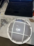 Wave Lighting White Grid Nautical Round Ceiling Light/wall Mount S772WF-WH. Fixed Price $37.99.