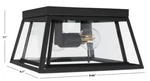 Safavieh Rydler 11" Outdoor Flush Mount, Reduced Price 2172746982 PLT7029A. Fixed Price $52.00.