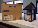 Progress Lighting P5735-31 Wall Mount Textured Glass Powder Coat Black. Fixed Price $14.95.