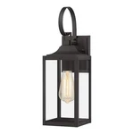 Home Decorators Havenridge 16.6 In. Matte Black Wall Lantern Sconce, Clear Glass. Fixed Price $34.74.