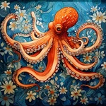 Octopus Animal Diamond Painting Kit Full Drill Wall Art Decoration Diy. Fixed Price $13.94.