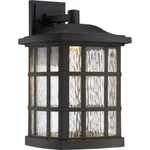 Quoizel SNNL8411K Stonington Led 12"W Tall Outdoor Lantern Sconce With Water Cle. Fixed Price $110.00.