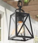 Lnc Black Outdoor Hanging Mini 1-LIGHT Farmhouse Lantern. Fixed Price $74.99.