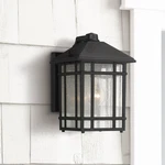 Mission Outdoor Wall Light Black Dusk To Dawn 11 1/4" Seedy Glass For Exterior. Fixed Price $179.99.