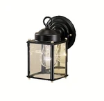 Kichler Outdoor Wall 1LT, Black, Clear - 9611BK. Fixed Price $34.77.