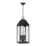 Capital Lighting Burton Outdoor Hanging Lantern, Black/clear - 946342BK. Fixed Price $332.00.
