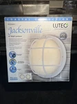 Lutec Integrated Led Bulkhead Wall Lantern Water Resistant Plastic White. Fixed Price $49.99.