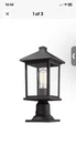 Z-lite 531PHMR-BK Portland Light 16 Inch Black Outdoor Post Mount Fixture. Fixed Price $70.00.