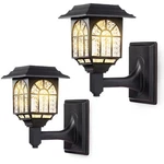 Leidrail Solar Fence Lights, 2 Pack Outdoor Waterproof Lantern W.... Fixed Price $31.75.