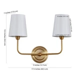 Safavieh Ezra Two Light Wall Sconce, Reduced Price 2172745902 SCN4015A. Fixed Price $45.00.