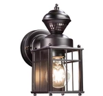 Globe Electric Franklin Matte Black Motion-sensing Led Wall Lantern. Fixed Price $45.00.