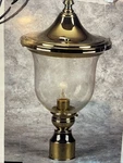 Kichler Sturbridge Outdoor Post Head Lamp Brass 39021 Clear Seedy Glass 19 Nib. Fixed Price $295.00.