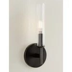 Pottery Barn Cooper Ribbed Glass Tube Sconce 13" Antique Bronze Lighting Decor. Fixed Price $88.88.