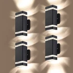 Led Outdoor Wall Lights 4 Pack Square Up Down 5W 3000K Waterproof Gray Body. Fixed Price $209.99.