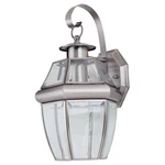 Roseto SGWS24085 Coles Light 12" Tall Outdoor Wall Sconce - Nickel. Fixed Price $106.34.