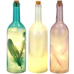 Brubaker Led Glass Wine Bottles Light Up Feathers Home Gift Best Friend. Fixed Price $28.22.