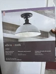 Allen + Roth Leigh 1-LIGHT Matte Black Semi Flush Mount Ceiling. Fixed Price $44.00.