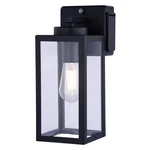 Vaxcel Lombard 1LT 5" Outdoor Wall Light/gfci Outlet Black/clear Glass - T0786. Fixed Price $94.99.