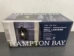 Hampton Bay Tremont 10.3 In. 1-LIGHT Black Outdoor Wall With Clear Glass. Fixed Price $24.74.