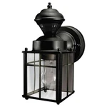 Hampton Bayside 9.5 In. Black Motion Sensor Outdoor Wall Lantern. Fixed Price $32.99.