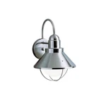 Seaside 1-LIGHT Brushed Nickel Wall Sconce Outdoor (1-PACK) By Kichler. Fixed Price $86.99.