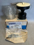 Nos! Vintage Progress Lighting Black Ceiling Light, Marine Globe P5601-31 Mcm. Fixed Price $17.99.