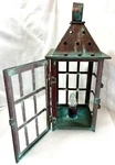 Large Copper Outdoor Post Light Classic Colonial Lantern St. Michael's Alley 20". Fixed Price $265.00.