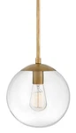 Hinkley Lighting 3747 Brass Warby Single 9-1/2"W Mini Pendant. Fixed Price $259.00.