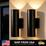Letry 2 Pack Light Sensor Up&down Led Outdoor Wall Lamp Waterproof Sconce. Fixed Price $77.23.