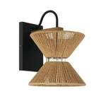 Craftmade 58561 Serena 13" Tall Wall Sconce - Flat Black / Walnut. Fixed Price $50.00.