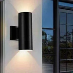 Cedar Hill 11 In. Cylinder Black Led Outdoor Wall Sconce Light Fixture. Fixed Price $42.99.