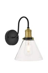 Elegant Lighting LD4017W7 Histoire 11" Tall Wall Sconce - Brass / Black. Fixed Price $59.00.