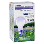 Chromalux Frosted Light Bulb - 150 Watt. Fixed Price $22.80.
