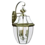 Livex Lighting 2351-01 Outdoor Wall Lantern With Clear Beveled Glass Shades, .... Fixed Price $236.28.